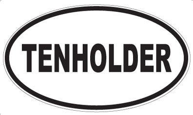 TENHOLDER - Oval Sticker