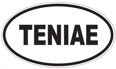 TENIAE - Oval Sticker