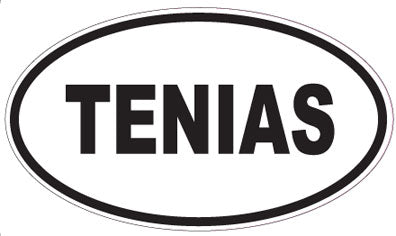 TENIAS - Oval Sticker