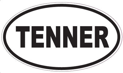 TENNER - Oval Sticker