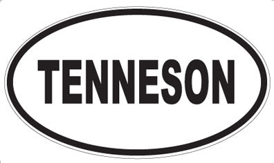 TENNESON - Oval Sticker