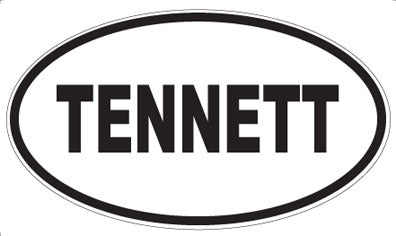 TENNETT - Oval Sticker