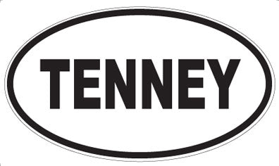 TENNEY - Oval Sticker