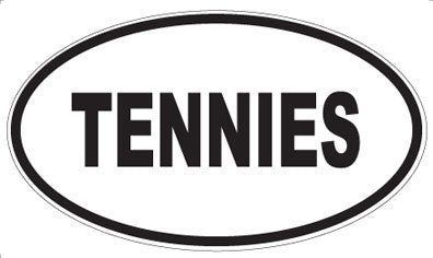 TENNIES - Oval Sticker