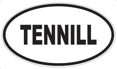 TENNILL - Oval Sticker