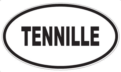 TENNILLE - Oval Sticker