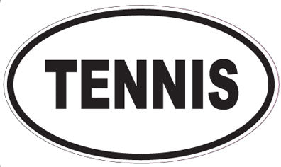 TENNIS - Oval Sticker