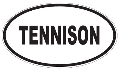 TENNISON - Oval Sticker