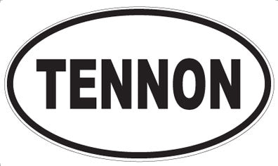 TENNON - Oval Sticker
