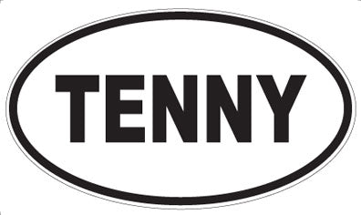 TENNY - Oval Sticker