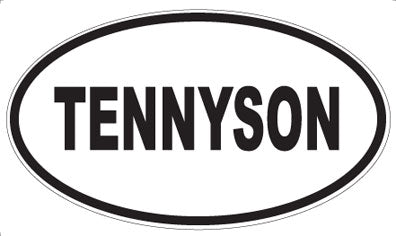 TENNYSON - Oval Sticker