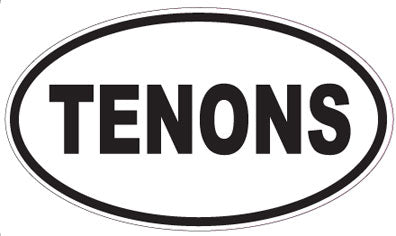 TENONS - Oval Sticker