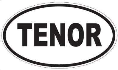 TENOR - Oval Sticker