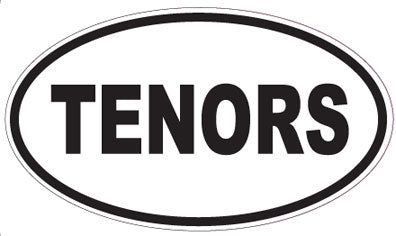 TENORS - Oval Sticker