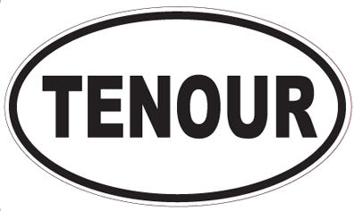 TENOUR - Oval Sticker
