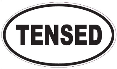 TENSED - Oval Sticker