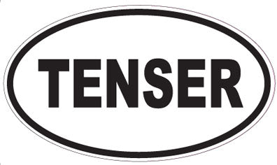 TENSER - Oval Sticker