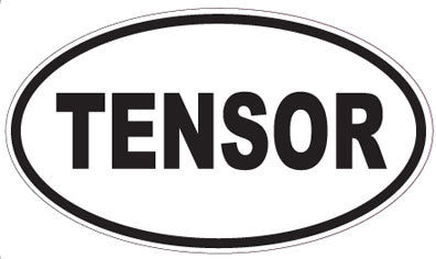 TENSOR - Oval Sticker