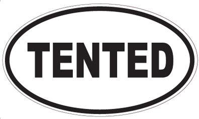 TENTED - Oval Sticker