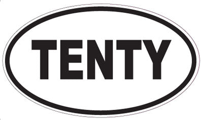 TENTY - Oval Sticker