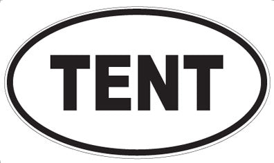 TENT - Oval Magnet