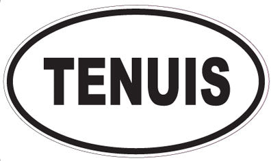 TENUIS - Oval Sticker
