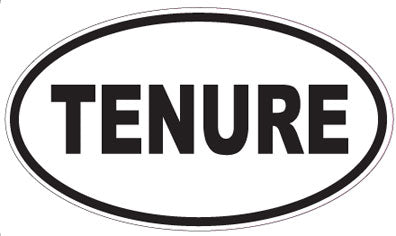 TENURE - Oval Sticker
