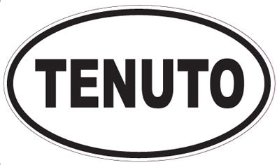 TENUTO - Oval Sticker
