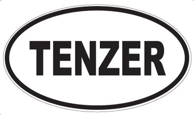 TENZER - Oval Sticker