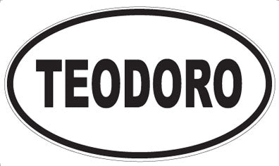 TEODORO - Oval Sticker