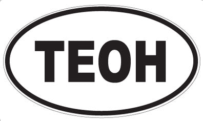 TEOH - Oval Sticker