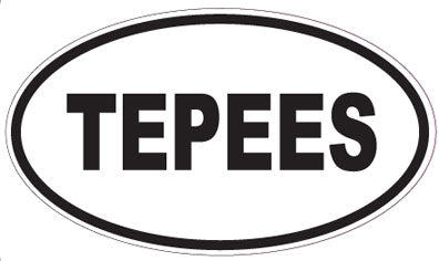 TEPEES - Oval Sticker
