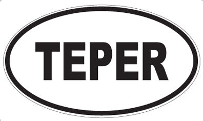 TEPER - Oval Sticker