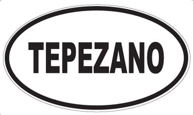 TEPEZANO - Oval Sticker