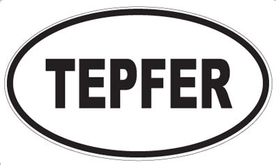 TEPFER - Oval Sticker