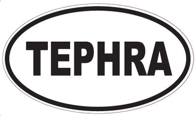 TEPHRA - Oval Sticker