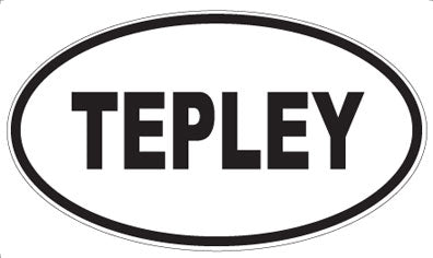 TEPLEY - Oval Sticker