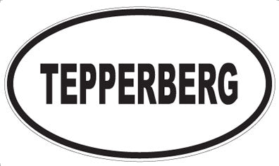 TEPPERBERG - Oval Sticker