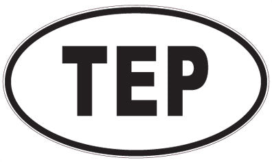 TEP - 3 Letter Initials Oval Magnet