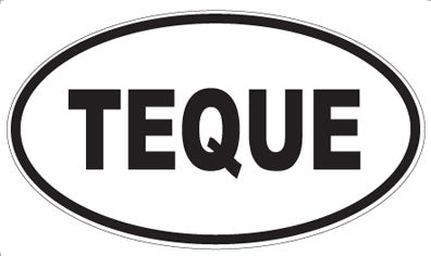 TEQUE - Oval Sticker