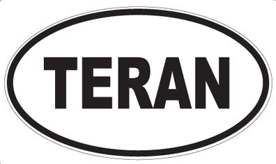 TERAN - Oval Sticker