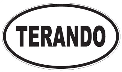 TERANDO - Oval Sticker