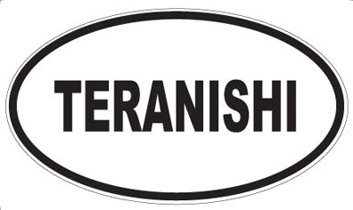 TERANISHI - Oval Sticker