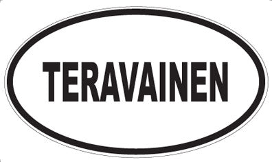 TERAVAINEN - Oval Sticker