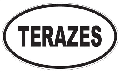 TERAZES - Oval Sticker