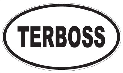 TERBOSS - Oval Sticker