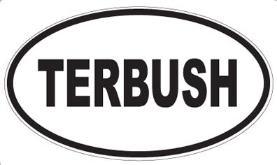 TERBUSH - Oval Sticker