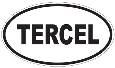 TERCEL - Oval Sticker