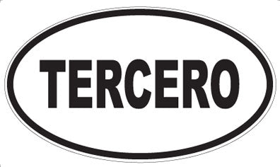 TERCERO - Oval Sticker