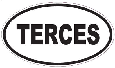 TERCES - Oval Sticker